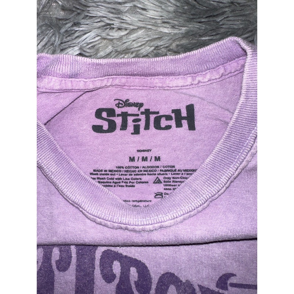 Disney Stitch & Angel Printed Cropped Tee